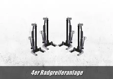 4 Säulen Radgreiferanlage